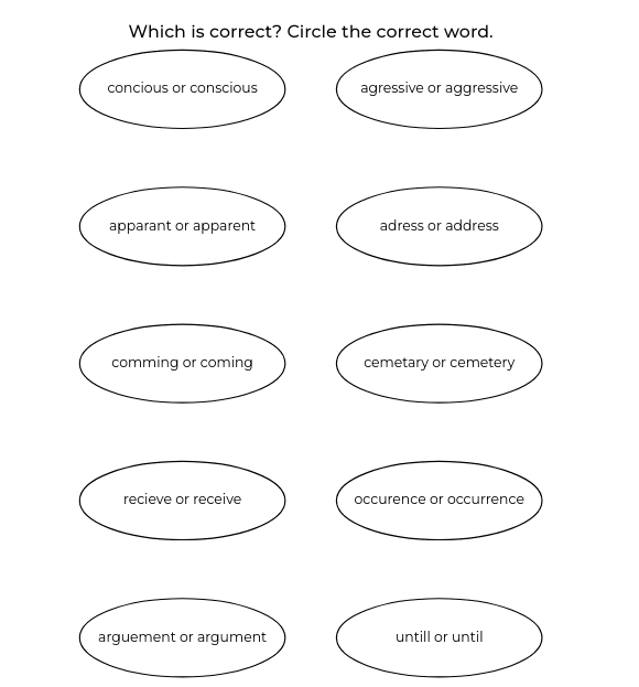 Circle Correct