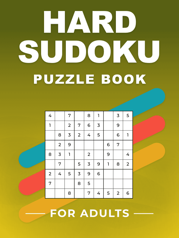 Hard Sudoku Wrap cover template preview