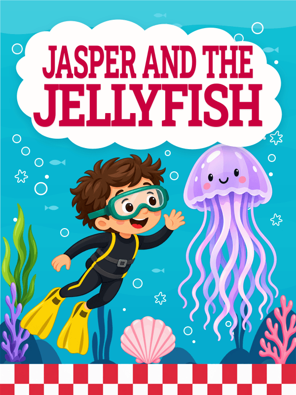 Jasper and the Jellyfish cover template preview