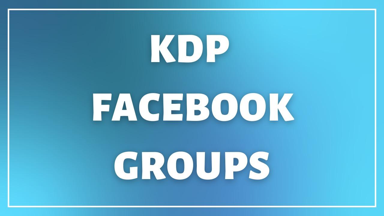 KDP Facebook Groups