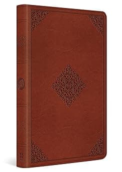 ESV Large Print Value Thinline Bible (TruTone, Tan, Ornament Design)