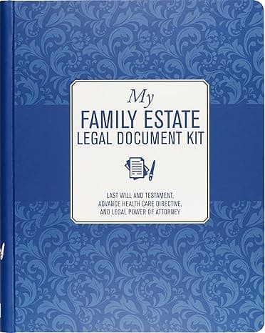 My Family Estate Legal Document Kit (includes Last Will and Testament, Health Care Proxy, and Legal Power of Attorney)
