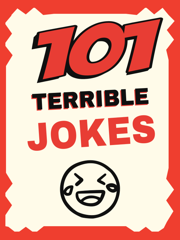 101 Terrible Jokes cover template preview