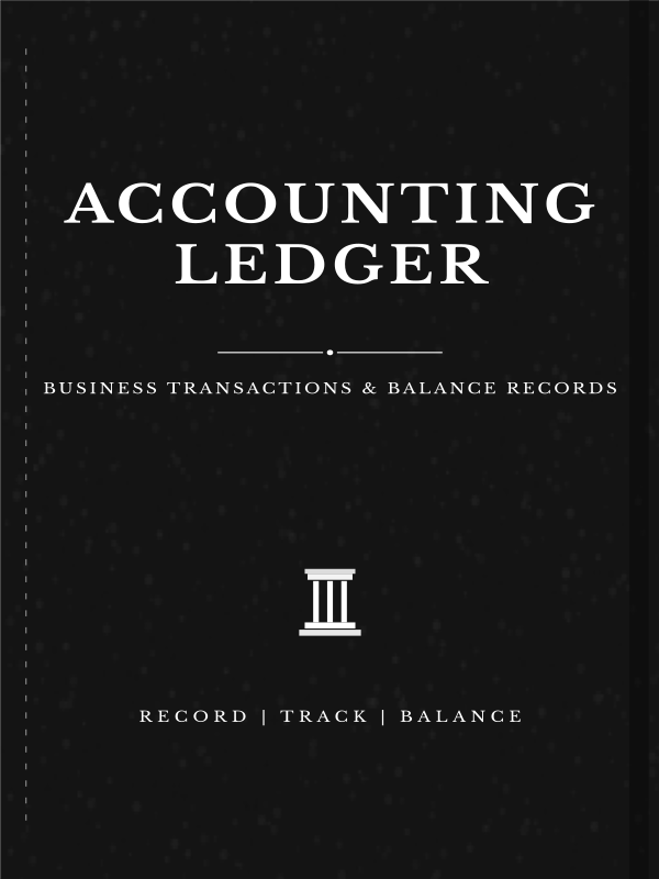 Accounting Ledger cover template preview