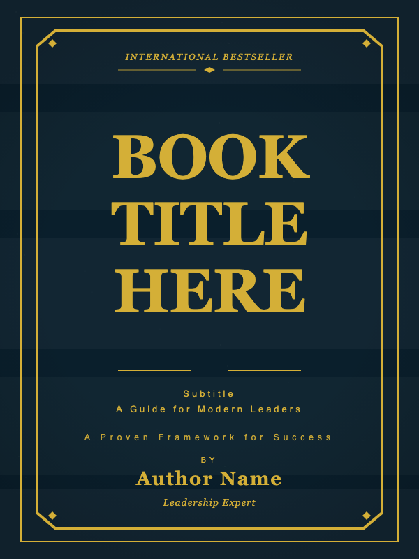 Authoritative Classic Nonfiction cover template preview