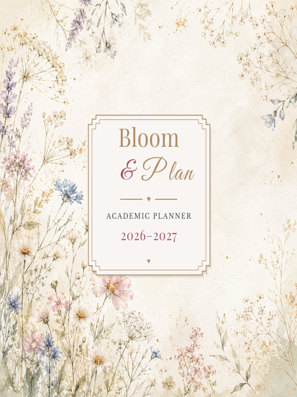 Bloom & Plan cover template preview