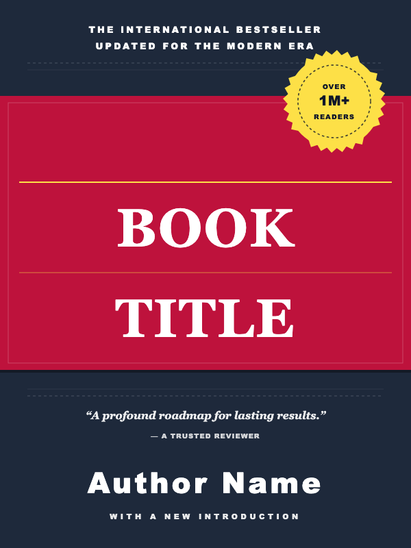 Commercial Guide Nonfiction cover template preview