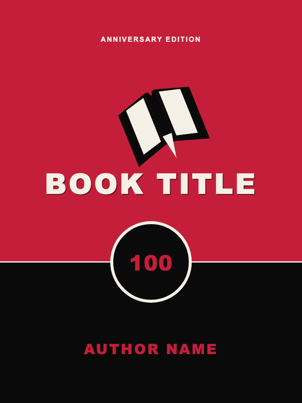 Crimson Threshold Literary cover template preview