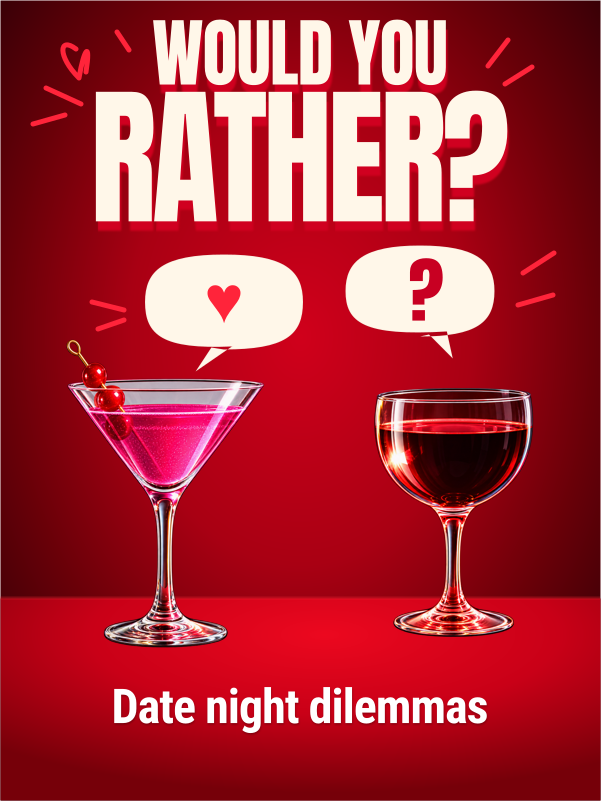 Would You Rather? Date Night Dilemmas cover template preview