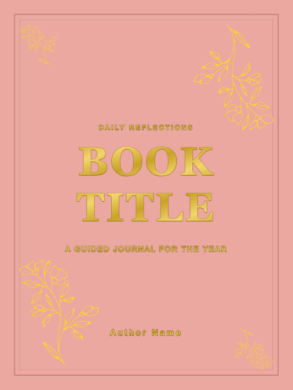 Embossed Elegance Nonfiction cover template preview