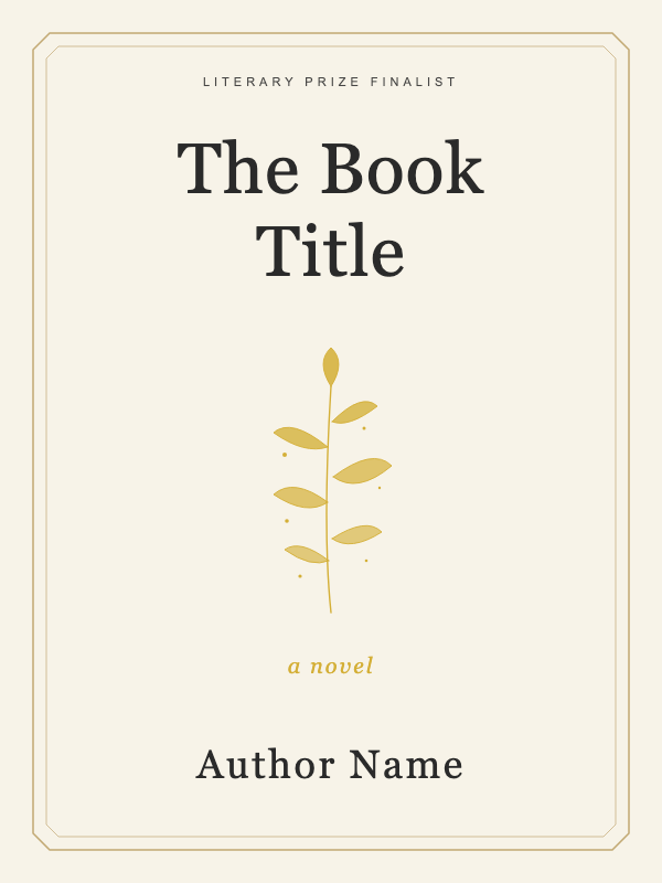 Gilded Memoir Nonfiction cover template preview