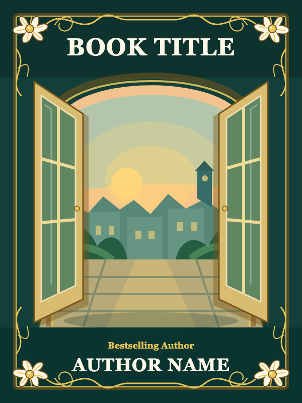 Golden Threshold Romance cover template preview