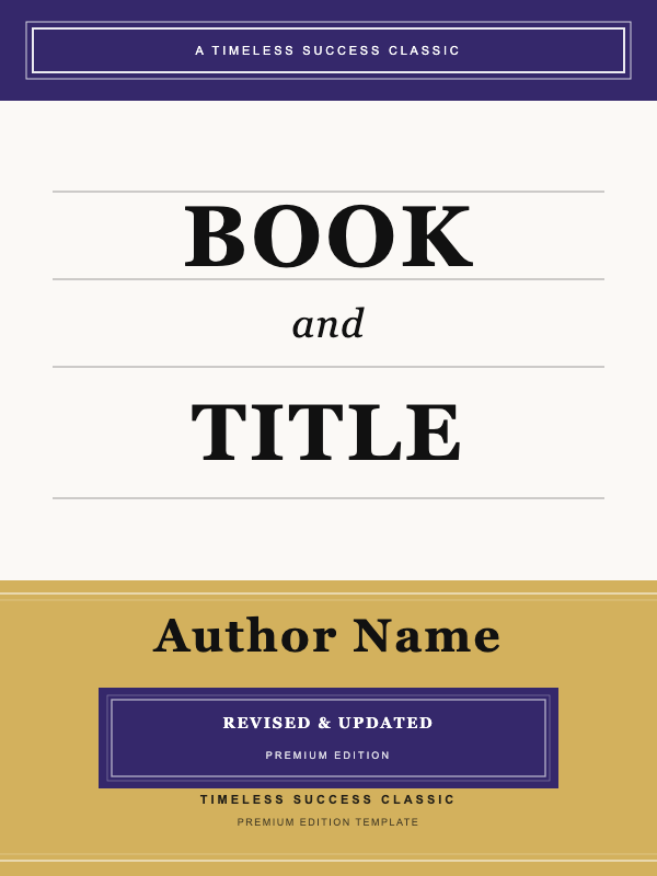 Heritage Prosperity Nonfiction cover template preview
