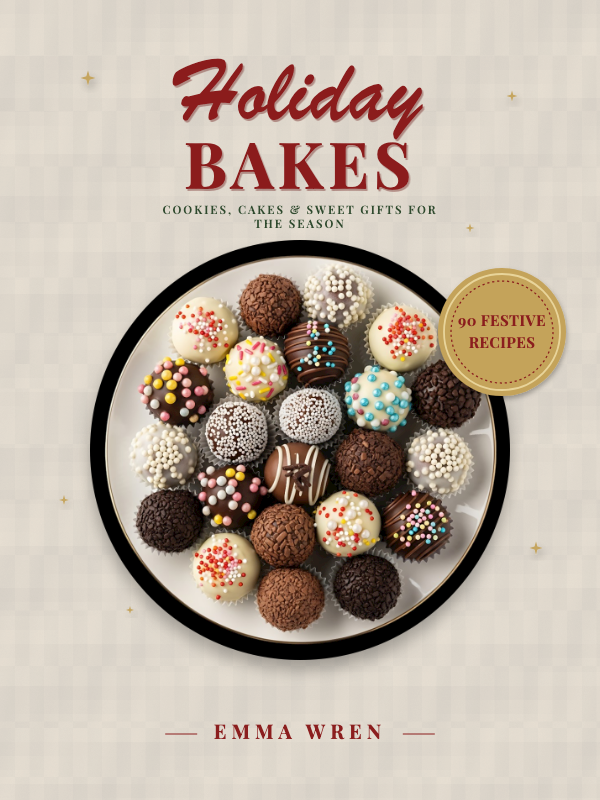 Holiday Bakes Wrap cover template preview