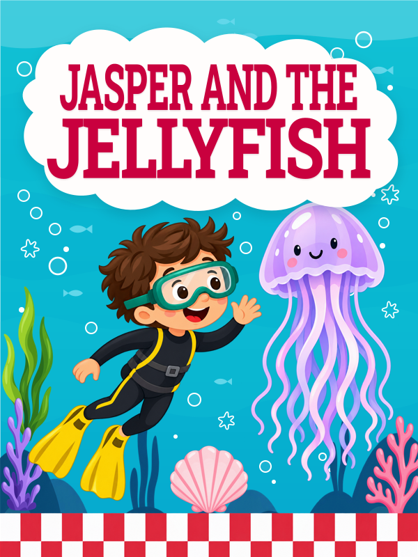 Jasper and the Jellyfish cover template preview