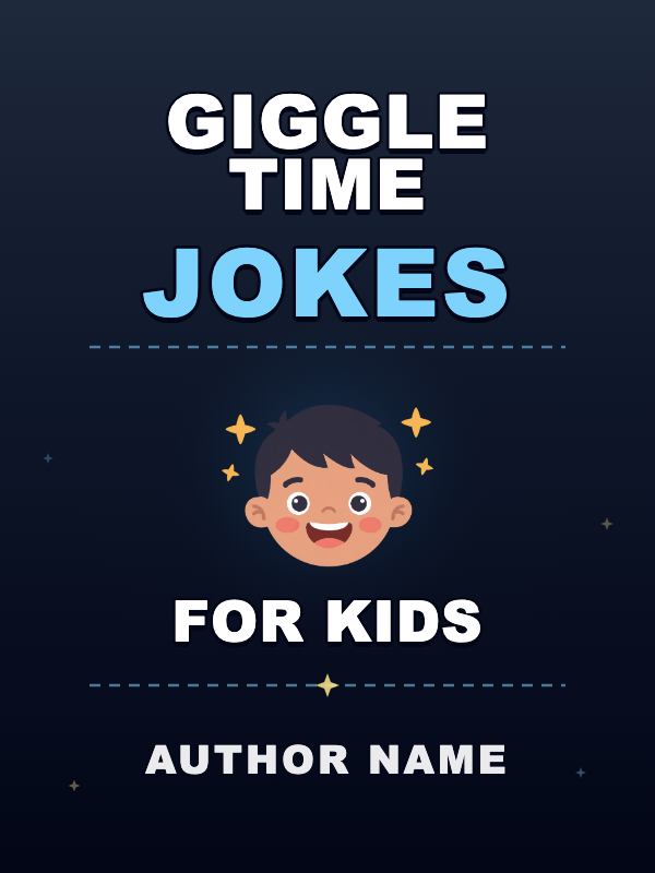 Giggle Grid Joke Book cover template preview