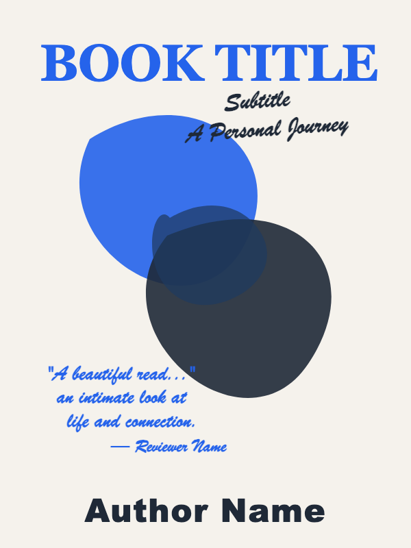 Literary Overlap Memoir cover template preview