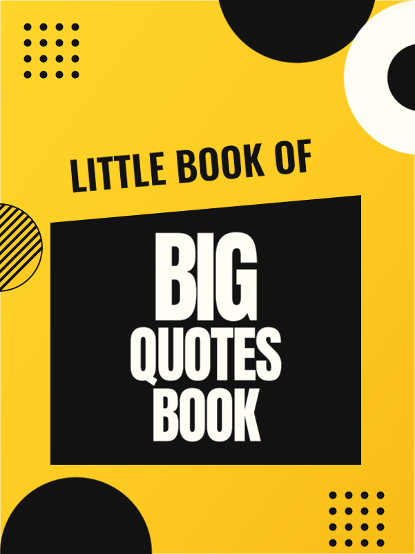 Little Book of Big Quotes cover template preview