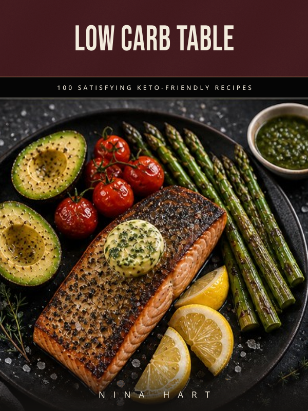 Low Carb Table Wrap cover template preview