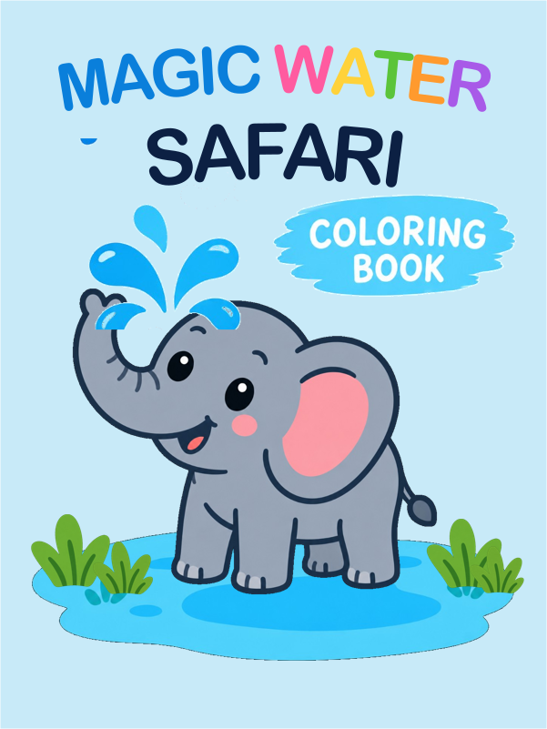 Magic Water Safari cover template preview