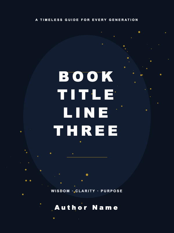 Midnight Goldfield Nonfiction cover template preview