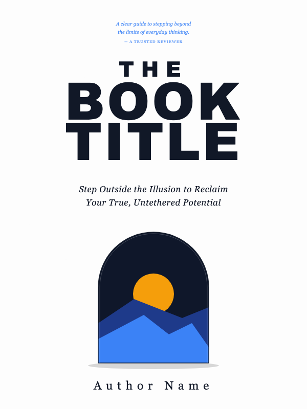 Minimalist Portal Nonfiction cover template preview