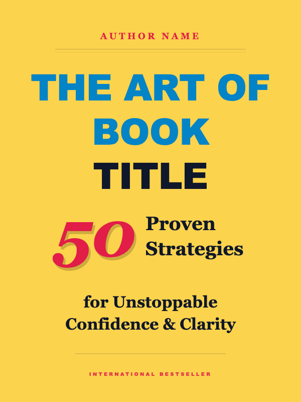 Numeric Authority Nonfiction cover template preview
