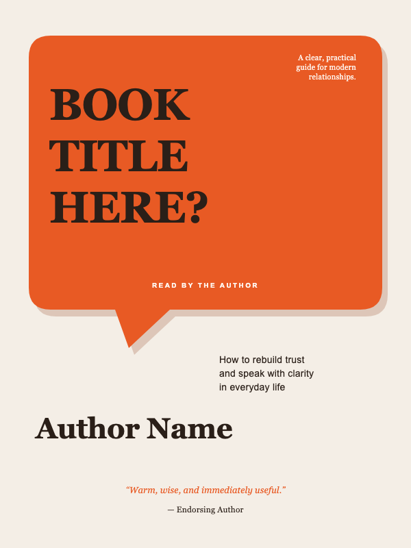 Open Dialogue Nonfiction cover template preview