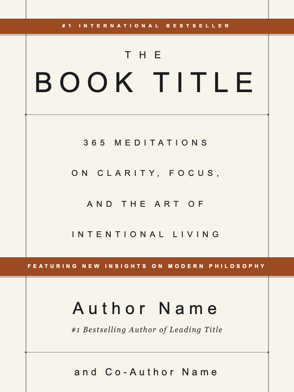 Philosopher's Folio Nonfiction cover template preview