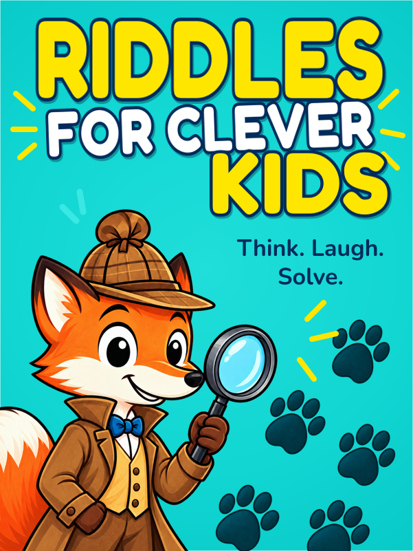 Riddles for Clever Kids cover template preview