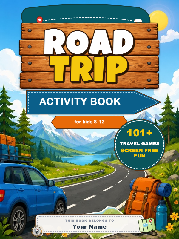 Road Trip Adventure Kids cover template preview