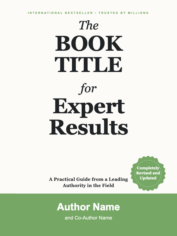 Trusted Expert Nonfiction cover template preview