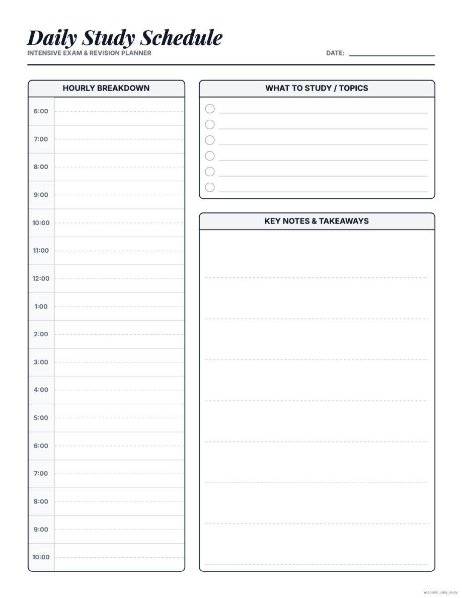 Low Content Pro template: Academic Daily Study